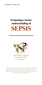SEPSIS Promoting a better understanding of