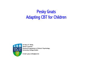 Pesky Gnats Adapting CBT for Children