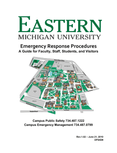 Emergency Response Procedures A Guide for Faculty, Staff, Students, and Visitors