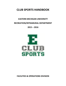 CLUB SPORTS HANDBOOK