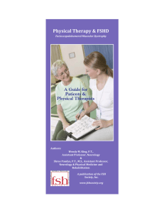 Physical Therapy &amp; FSHD  A Guide for Patients &amp; Physical Therapists