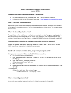 Student Organizations Frequently Asked Questions Revised 12/2015