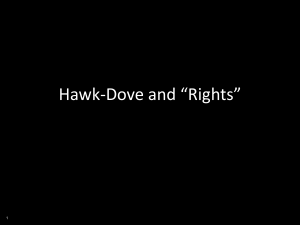 Hawk-Dove and “Rights” 1