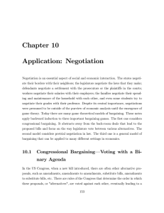 Chapter  10 Application:  Negotiation