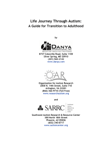 Life Journey Through Autism: A Guide for Transition to Adulthood