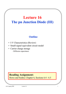 Lecture 16 The pn