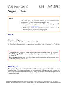 Software 6.01 Signal