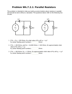 Problem Wk.7.2.1: Parallel Resistors