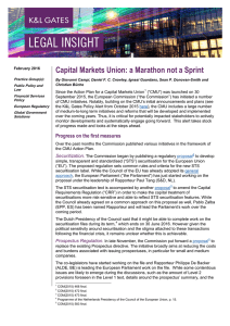 Capital Markets Union: a Marathon not a Sprint