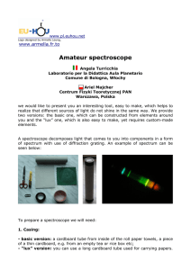 Amateur spectroscope www.armella.fr.to