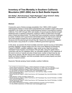 Inventory of Tree Mortality in Southern California