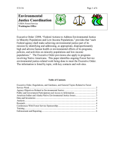 Environmental Justice Coordination