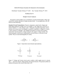 MAS.836 Sensor Systems for Interactive Environments Problem Set #1 Simple Circuit Analysis