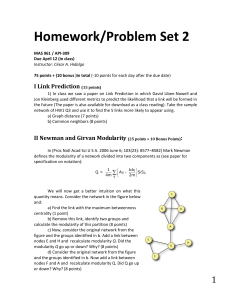 Homework/Problem Set 2 I Link Prediction