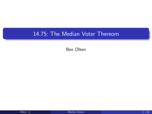 The Median Voter Thereom 14.75: Olken Ben