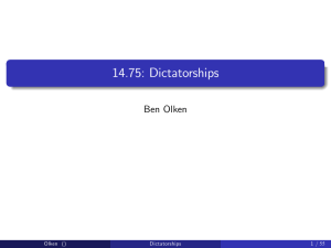 Dictatorships 14.75: Olken Ben