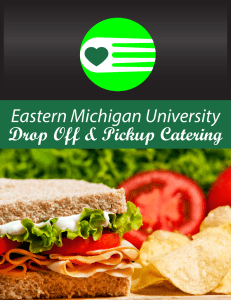 Eastern Michigan University Drop Off &amp; Pickup Catering