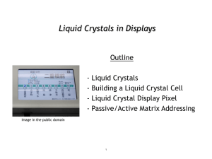 Liquid Crystals in Displays