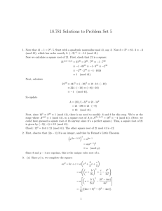 18.781 Solutions to Problem Set 5