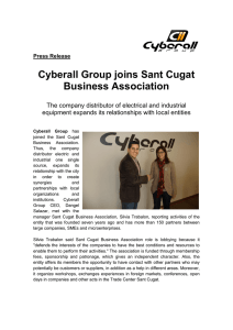 Cyberall Group joins Sant Cugat Business Association