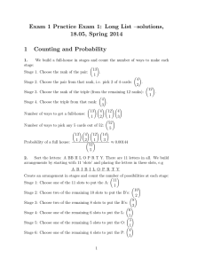 Exam  1  Practice  Exam  1: ... 18.05,  Spring  2014