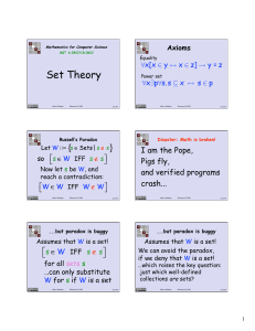 Set Theory  ∀