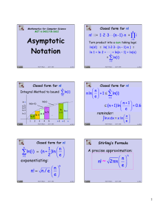 Asymptotic Notation