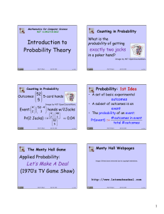 Introduction to Probability Theory exactly two jacks