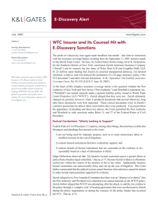E-Discovery Alert WTC Insurer and Its Counsel Hit with E-Discovery Sanctions