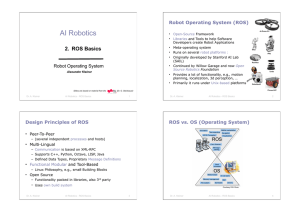 AI Robotics 2. ROS Basics Robot Operating System (ROS)
