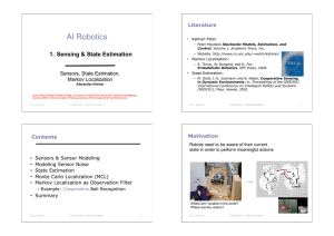 AI Robotics 1. Sensing &amp; State Estimation Literature