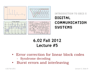 6.02 Fall 2012 Lecture #5 •