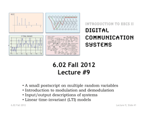 6.02 Fall 2012  Lecture #9 