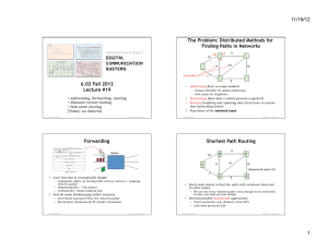 11/19/12 The Problem: Distributed Methods for Finding P