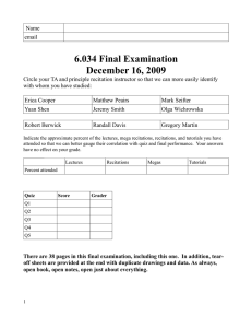 6.034 Final Examination December 16, 2009