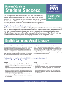 Student Success  Parents’ Guide to