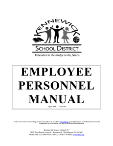 EMPLOYEE PERSONNEL MANUAL