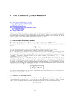 6.  Time  Evolution  in  Quantum ...