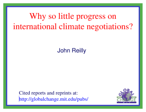 Why so little progress on international climate negotiations? John Reilly