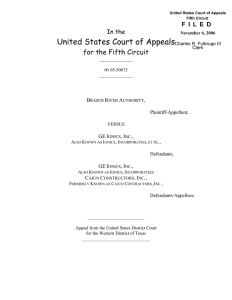 United States Court of Appeals for the Fifth Circuit In the
