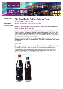 The Great Bottle Battle – Coke vs Pepsi