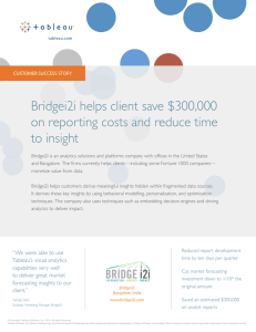 Bridgei2i helps client save $300,000 on reporting costs and reduce time