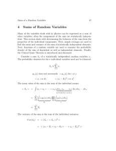 4 Sums of Random Variables