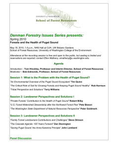 Denman Forestry Issues Series presents: Spring 2010