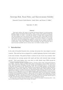 Sovereign Risk, Fiscal Policy, and Macroeconomic Stability uller