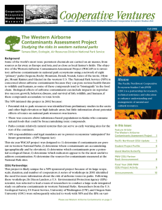 The Western Airborne Contaminants Assessment Project