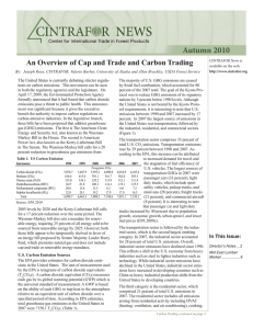 Autumn 2010 An Overview of Cap and Trade and Carbon Trading