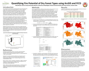 Quantifying Fire Potential of Dry Forest Types using ArcGIS and...