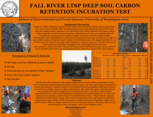 FALL RIVER LTSP DEEP SOIL CARBON RETENTION INCUBATION TEST A SENIOR
