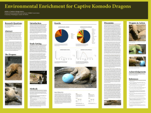 Environmental Enrichment for Captive Komodo Dragons